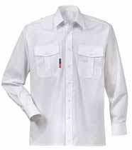 101029 Essential uniformshirt korte mouw Korte mouwen/uniformstijl/twee borstzakken met klep/epauletten. 55% katoen, 45% polyester.