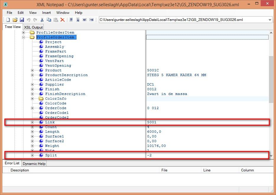 XML-interface werd ook voorzien van deze extra informatie betreffende de samengestelde profielen: LINK =