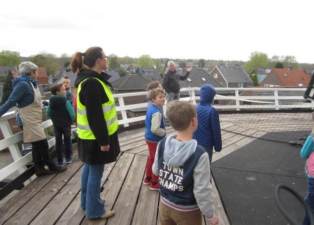 Het waaide goed, dus we konden de molen aan het