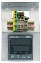 temperatuurregelaar voor DIN-rail montage. Specificaties: Voeding 230Vac, 50/60Hz. Opgenomen vermogen c.a. 2.8VA. Externe voeler type NTC4. Temperatuur instelbereik 0 60 C. Schakeldifferentie 0.