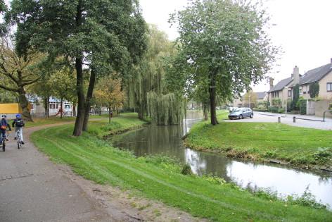 Boomgaard in het centrum van