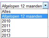 3 Rapportage opvragen De Rapportage is een grafische weergave van uw ingevoerde opgaven. U opent het overzicht van de Rapportage als volgt: 1.