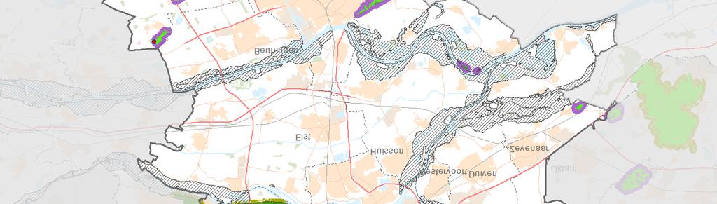 MER actualisatie omgevingsvisie regio Arnhem Nijmegen Intensieve veehouderij (IV) in relatie tot de WAV en extensiveringsgebieden Legenda IV bedrijven in 250 m buffer rond WAV gebieden zonder