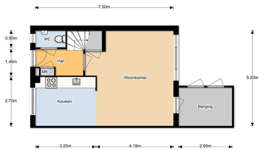 Plattegrond begane grond