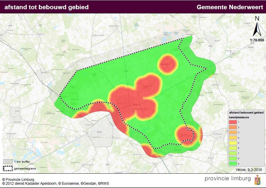 Het plangebied voor Windpark de Zoom is