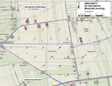 IV Alternatief Aantal windturbines Ashoogte Rotordiameter Vermogen 1: voornemen 10 135 m 90-110 m Ca. 30 MW 2: maximaal 16 135 m 90-110 m Ca. 48 MW 3: minimaal 8 100 m 90-110 m Ca.