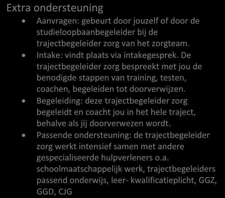 Wanneer jouw problemen een positief studieresultaat in de weg staan, kan je een beroep doen op de extra ondersteuning.