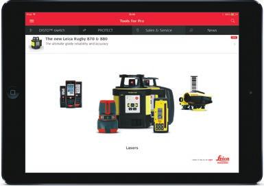 Tools for Pro door Leica Geosystems De uitdagingen op uw bouwterrein de baas PROTECT by Leica Geosystems Profiteer van directe toegang tot PROTECT, de beste service die er