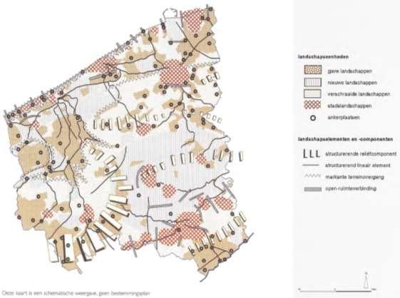 Voor de landschappelijke structuur: In de omgeving van Brugge worden volgende elementen indicatief en niet-limitatief aangeduid als bovenlokale landschapseenheden, -elementen, en -componenten: o