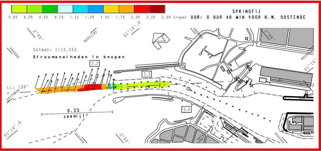 Stroomatlas Oostende - stroompatroon verleden