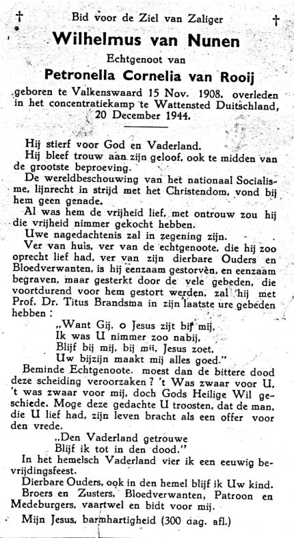 Annie, Rikie, Henk en Gerrie. Hun bure hitte Willem en Pietje Kolen. Dè ware bruur en zus. Dan kwam t smèdje, Frans Bergmans war dè en z n beroep hoefde niemir te raoje.