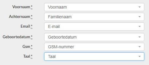 - Klik op de groene knop Importeren om de gegevens te importeren.