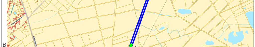 Zones van de verwachte verstoringen binnen het plangebied.