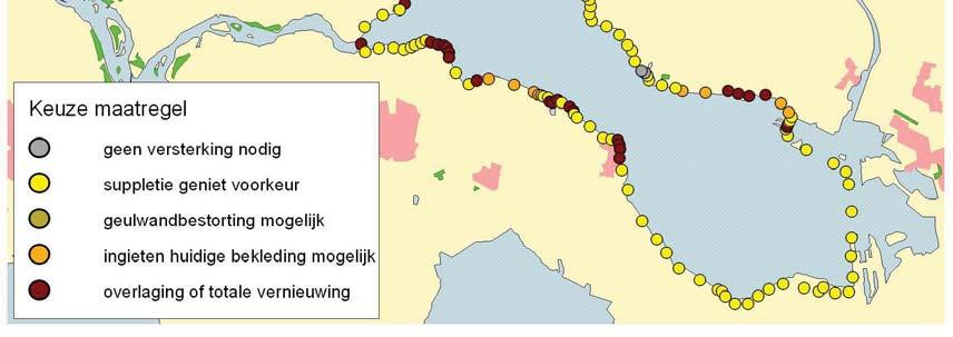 mogelijk te maken dient van de verschillende opties in de oplossingsrichting Veiligheid de mogelijke natuuropbrengst in beeld te worden gebracht.