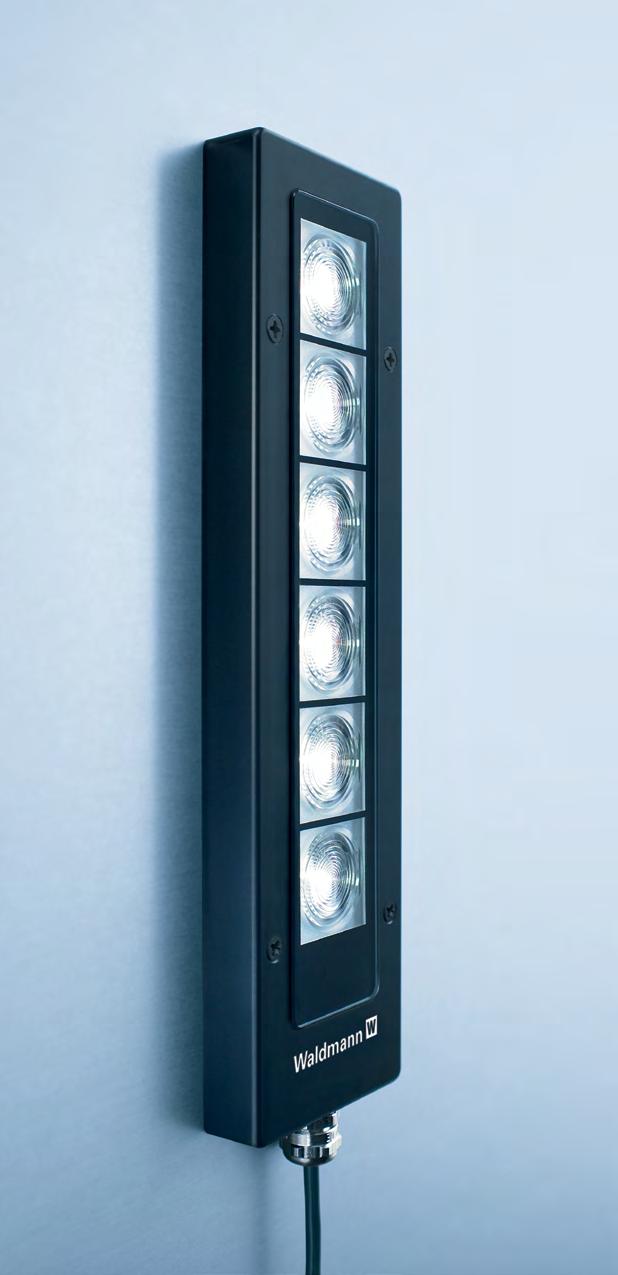 38 FLAT LED LICHTDIODE ONTMOET INGENIEURSKUNST Is het niet mogelijk een lamp in de wand van de machine in te bouwen? In dat geval is de FLAT LED een overtuigende oplossing.