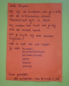 Wij zouden het wel heel gezellig vinden als Pompom bij ons in de groep wil komen.