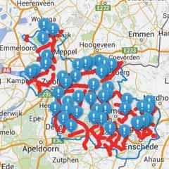 Provincie Overijssel Het Overijsselse provinciale wegennet beslaat bijna 700 kilometer.