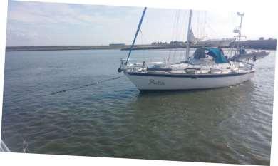 Van Harlingen naar Kornwerderzand gezeild met de wind tegen in en de stroom mee. Hier kon het aan de wind zeilen en het laveren goed worden geoefend.