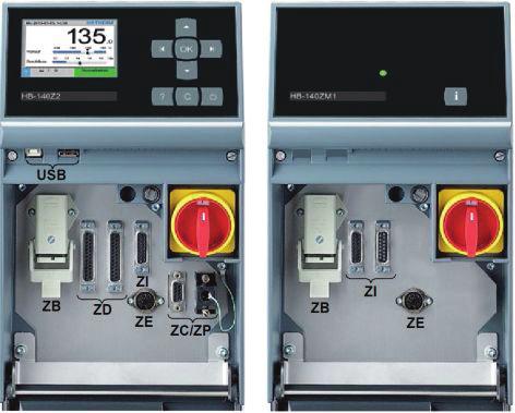 Opties ZL Lekstopbedrijf ZB Aansluiting voor alarm en externe besturing ZE ZD ZC ZP ZU ZK ZR Aansluiting voor externe voeler Interface DIGITAL Interface CAN Interface PROFIBUS-DP Toestandsbewaking