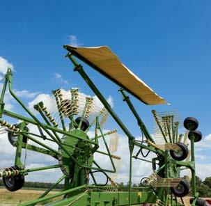 Het KRONE-Jet-Effect zorgt voor schoon ruwvoeder en een onbeschadigde graszode op de kopakker.