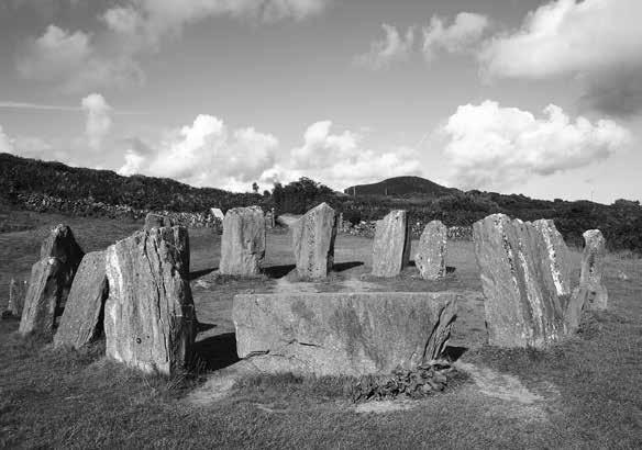 drombeg stone circle (een cromlech) uit de omgeving van cork in ierland.