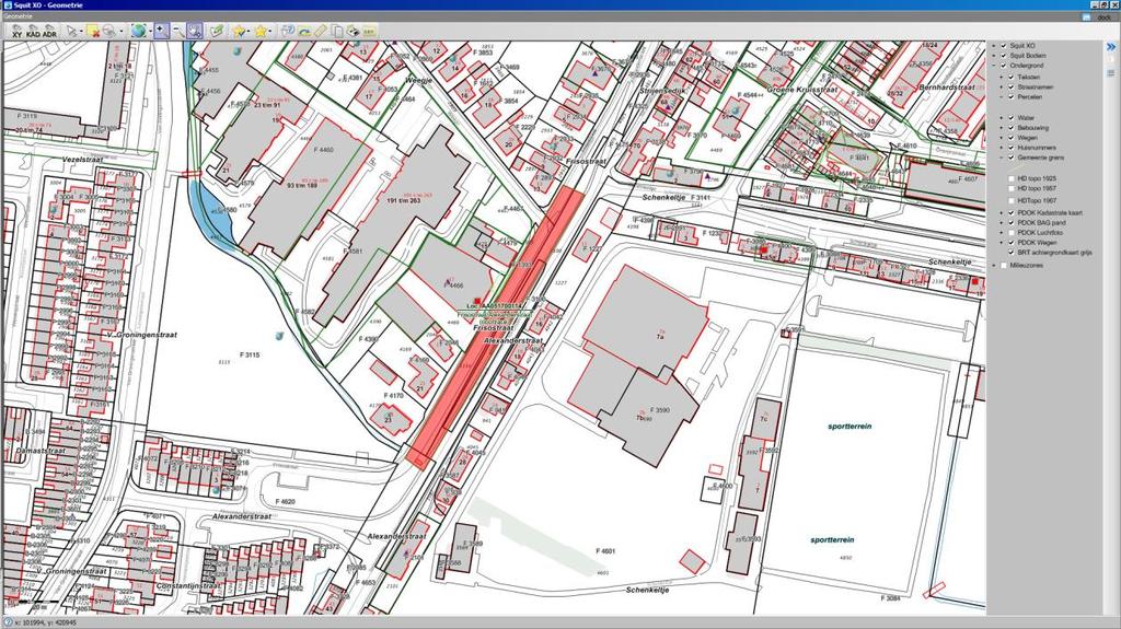 3 Gegevens in een straal van 25 meter rond perceel GVD02 F 4466 Overzicht historische bodembedreigende activiteiten Er zijn, voor zover bekend, geen historische bodembedreigende activiteiten