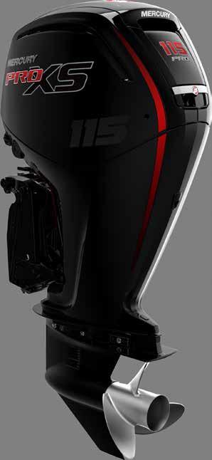 115 Pro XS FOURSTROKE Slimme technologie in versnelling Op het gebied van de prestaties heeft een Pro XS meer te bieden dan andere buitenboordmotoren.