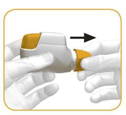 Dosisindicator Oranje knop Beschermdop Gekleurd controlevenster Mondstuk Hoe gebruikt u Duaklir Genuair?