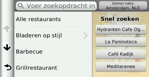 Locaties zoeken Een locatie zoeken met behulp van coördinaten Als u een locatie wilt zoeken aan de hand van coördinaten, moet u eerst de snelkoppeling naar de zoekfunctie voor coördinaten toevoegen