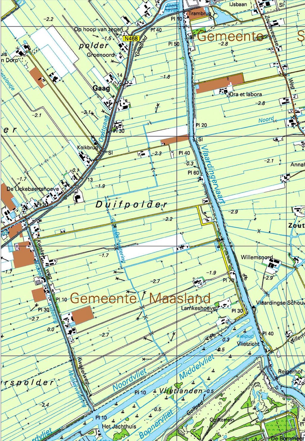 Duifpolder-Noord: kadeverbetering en verbreden watergang Vlaardingsekade-Noord: kadeverbetering Vlaardingsekade-Midden: kadeverbetering Duifpolder-Midden: kadeverbetering