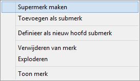 5. Klik op de rechtermuisknop en selecteer Supermerk maken.