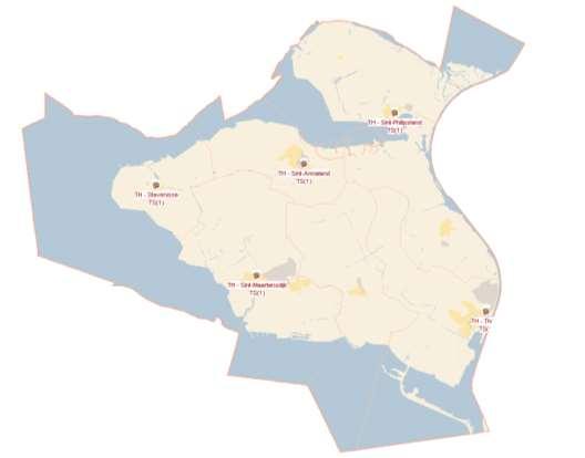 THOLEN HUIDIGE SITUATIE De gemeente is op basis van de CBS-wijkindeling verdeeld in een aantal gebieden. Per gebied is bekend hoeveel mensen er wonen.