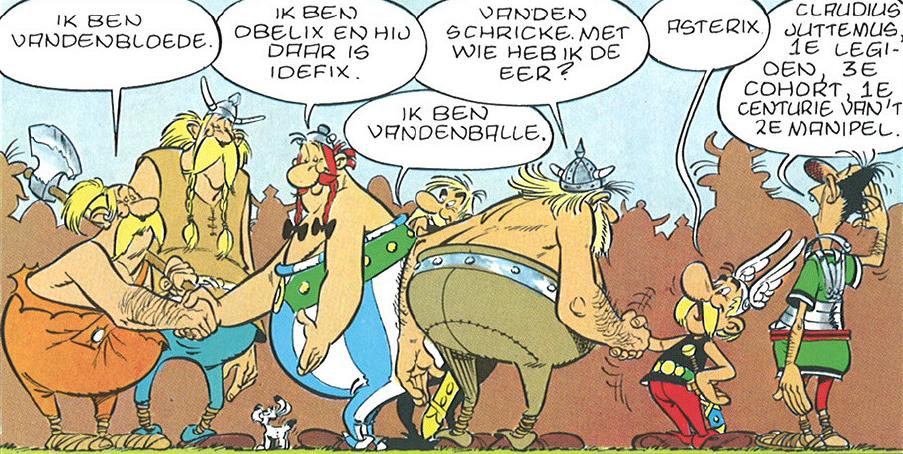 Asterix en Obelix zullen het niet komen