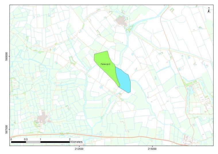 Toekomstige bodemdaling De nog te verwachten bodemdaling door gaswinning uit Pieterzijl Oost is weergegeven in figuur C2 en bedraagt minder dan 2 cm.