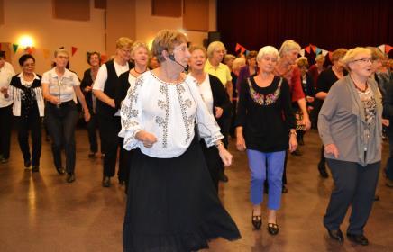 Het was maar goed dat Irene de grote zaal van de Kei had afgehuurd. Dat was echt wel nodig. We hebben genoten van deze middag, dank je wel Irene! En natuurlijk ook Sjerp danken we.