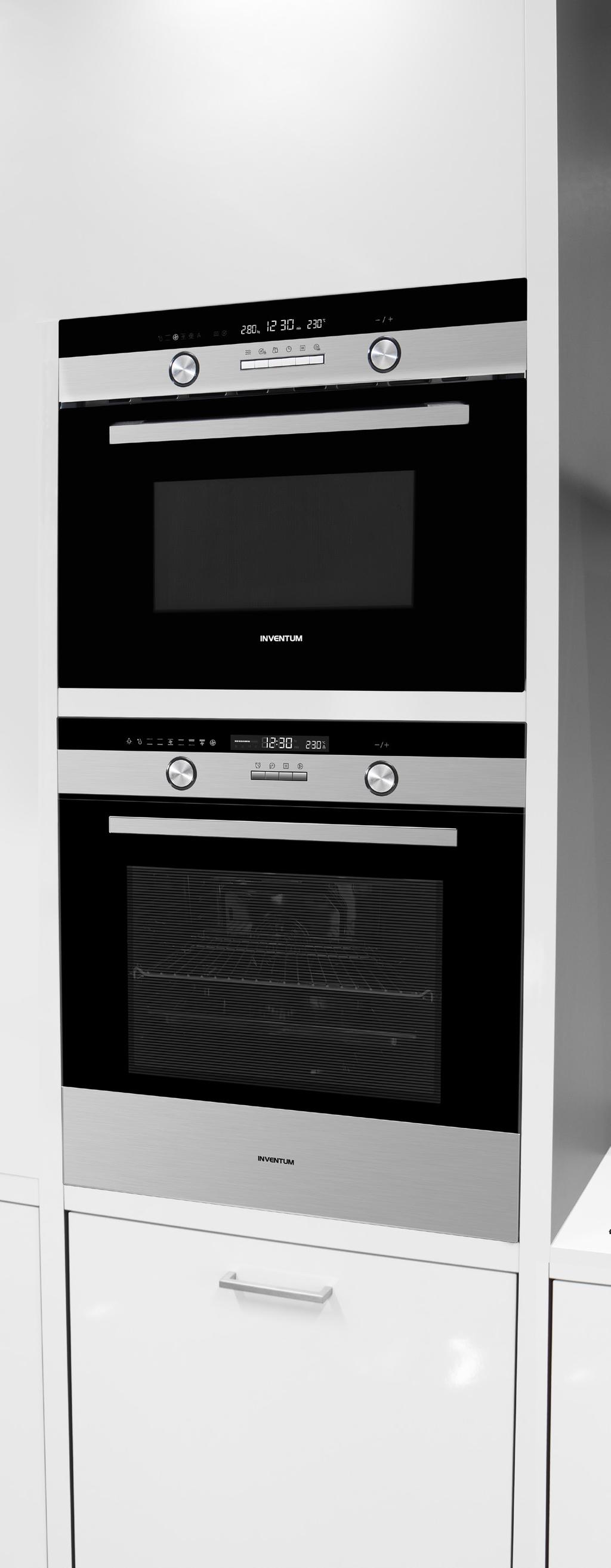 multifunctionele oven IOM6170RK mooi te combineren met IMC6144RK 70 liter inhoud