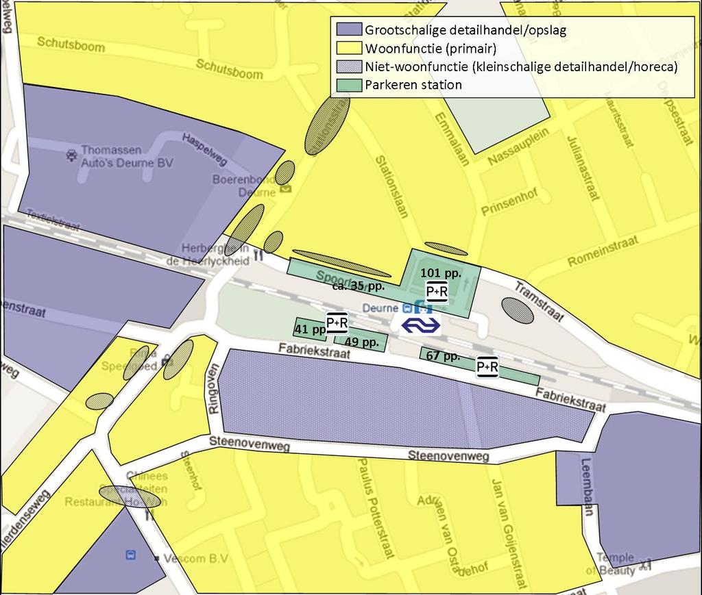 2 Foto huidige situatie In dit hoofdstuk worden de huidige functies in het Spoorzonegebied en de huidige parkeersituatie in beeld gebracht. 2.