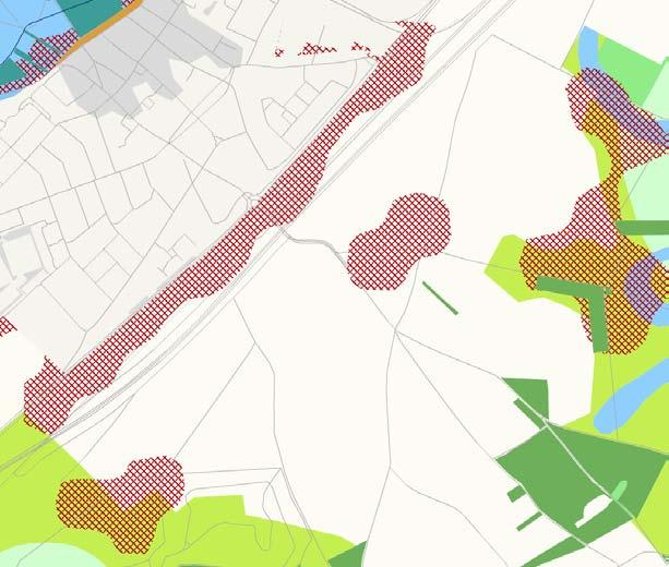 LANDSCHAPSKADER NML versterken van groenstructuren en stimuleren erfbeplanting Het Landschapskader Noord en Midden-Limburg rangschikt de ten noorden gesitueerde buurerven in 'Kaart 5