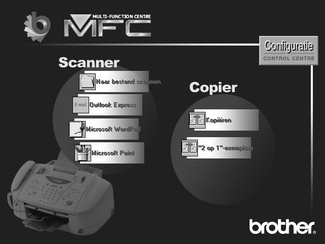 16 Het op Windows gebaseerde Brother Control Centre gebruiken (voor Windows 95/98/98SE en NT 4.