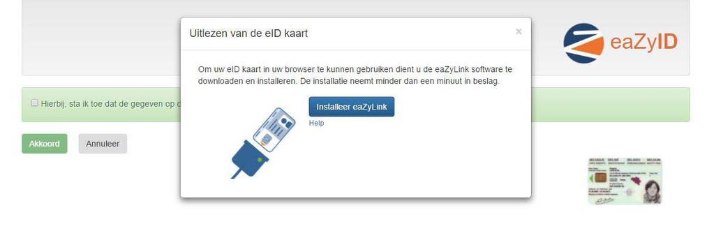 9 Bijlage 1: installatie e-id-card reader Als u een inschrijving wilt doen via uw e-id-lezer, zal u eerst de nodige software moeten installeren. Onderneem daarom de volgende stappen: 9.