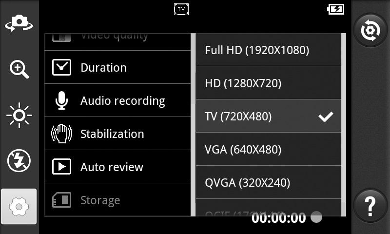 - Permet de prendre une photo en stabilisant l'appareil photo et sans tremblement Permet de regarder automatiquement la vidéo que vous venez de filmer.