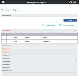 9. Overige functies 3) Klik nadat u de tijd, de gebeurtenissen en de parameters heeft ingesteld op [Registreren] om de nieuwe gebeurtenis toe te voegen.