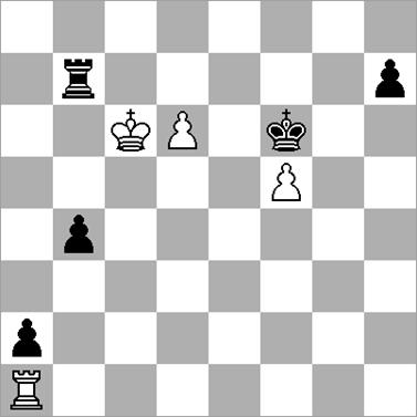 [45.Tc6 b4 46.d6 b3³] 45...gxf5+?? letting the wind out of his own sails [¹45...b4 and Black can already relax 46.Kd4 Tb7 +] 46.gxf5 Tb7 [46...b4 47.Th6 Ke8³] 47.Th6= Kg7 48.Th3 b4 49.Tb3?