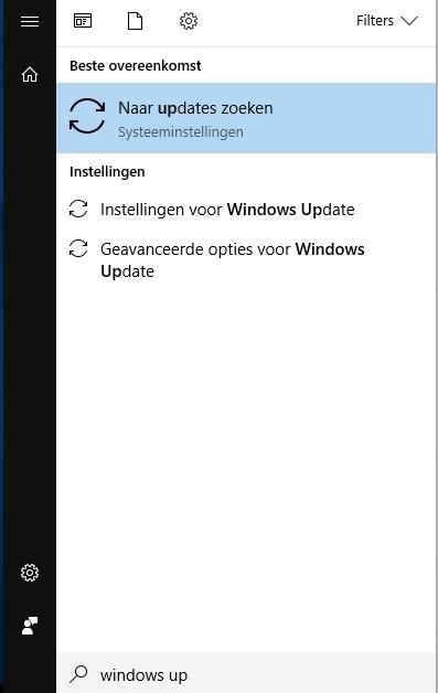 - Kies in het scherm van Windows Update voor Geschiedenis van updates en binnen het scherm Geschiedenis van updates voor installatie van updates ongedaan maken.