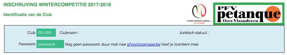 Om toegang te krijgen tot de online formulieren dient men volgende url te gebruiken : https://pfvovl.comaser.