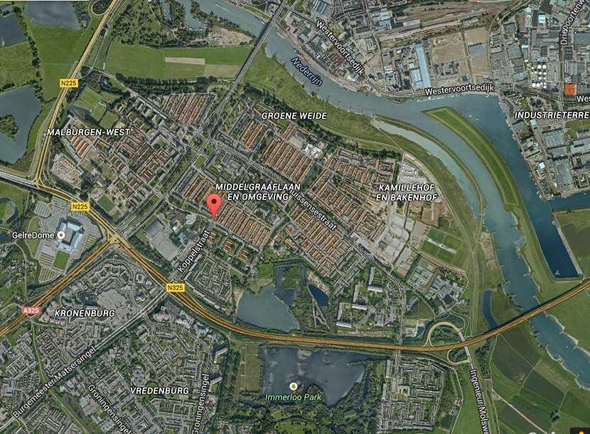 2. Het onderzoeksgebied 2.1 Situering Het plangebied is gelegen tussen de Zeegsingel aan de noordzijde en de Wikkestraat aan de zuidzijde in Arnhem-Zuid.