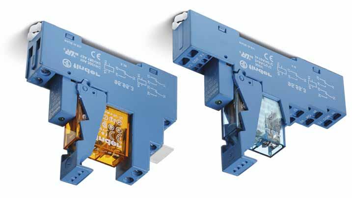 49 Serie 49 - Interfacerelais 8-10 - 16 A Interfacerelais, 1 wisselcontact, 15,8 mm breed met geïntegreerde EMC-beveiliging 49.61/81-00x0 49.