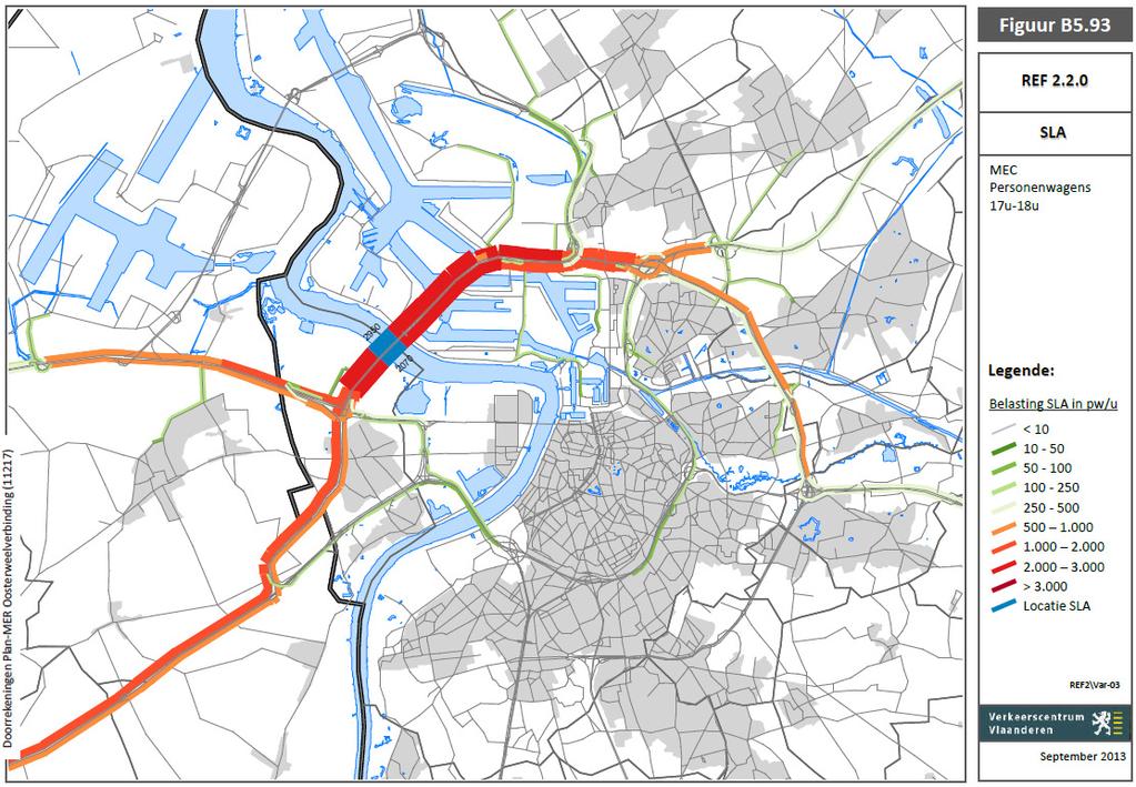 Selected Link Analyse (SLA) ter hoogte van de nieuwe