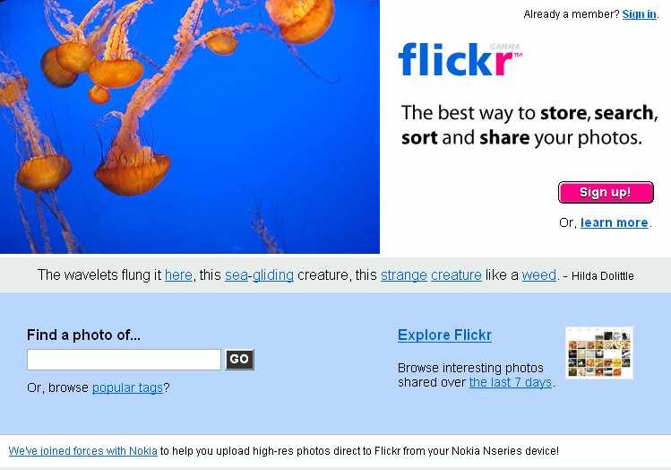 Gratis je klasfoto s op het internet Flickr is een website voor het delen van digitale foto s. Via e-mail kan je de foto s uploaden.