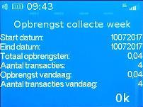 Druk op F2 om naar het instellingenmenu te gaan. Druk op 2 om uw opbrengst in te zien.